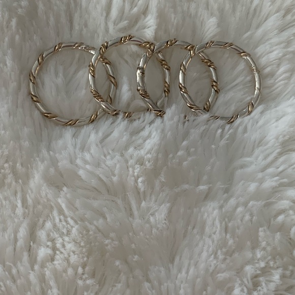 Pandora Silver Ring Lot Sizes 7 and 9 Polished - Picture 8 of 16